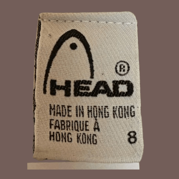 HEAD Fair Isle Sweater | Cream Black Knit | Size 8 | Vintage - Picture 3 of 5